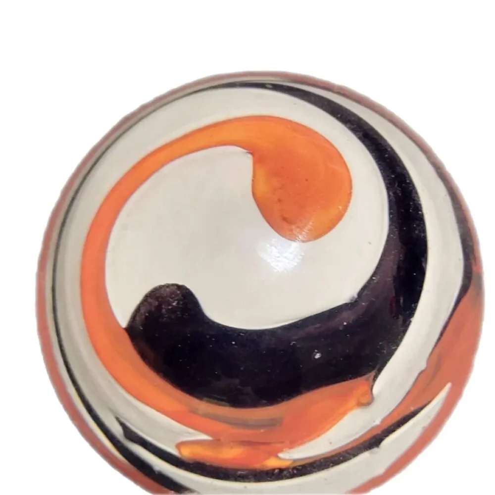 Pfeiffer Paperweig 3" Marbled Art Glass  Handmade‎ Christmas Gift Holland Swirl - Picture 3 of 4